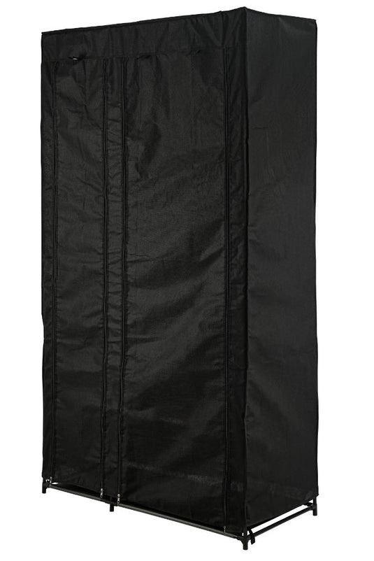 Closet Organizador Dono, Negro,  con variedad de entrepaños en tela