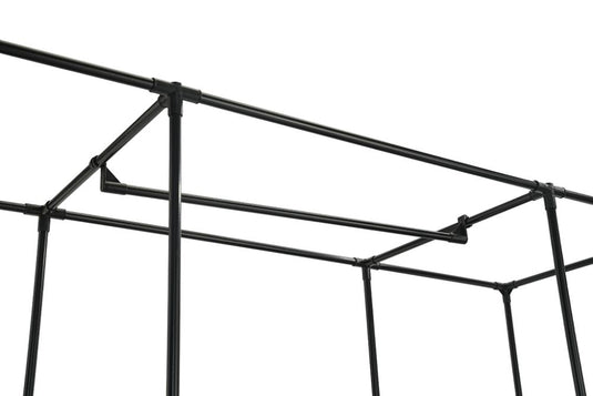 Closet Organizador Belo, Negro, En tela con variedad de entrepaños laterales