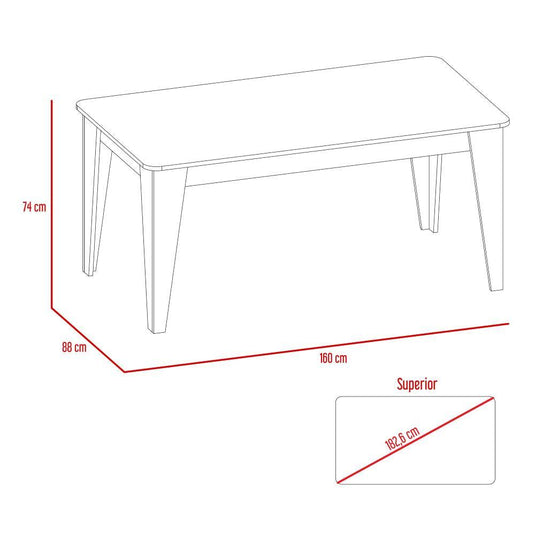 Combo comedor Tonga, Incluye Comedor y 6 Sillas