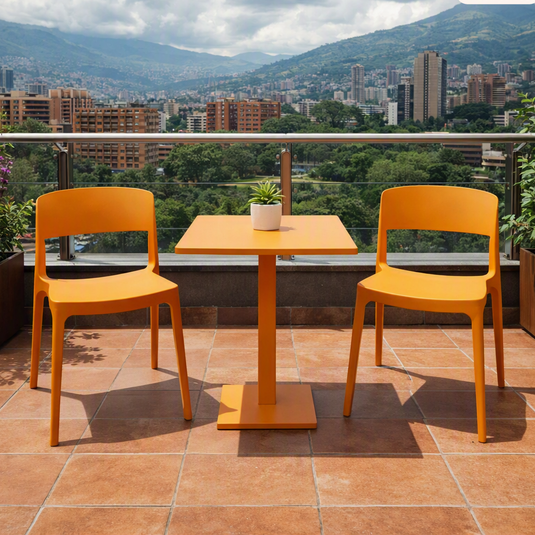 Silla Mónaco, Color Naranja, Diseño Moderno