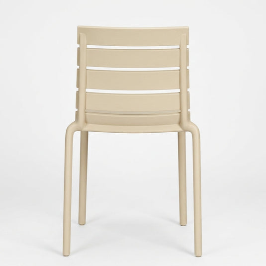 Set de 2 Sillas Montana, Taupe Claro, con Espaldar en Líneas Diseño Moderno