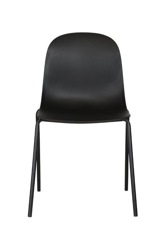 Set de 4 Sillas Aiara, Color Negro, Diseño Moderno