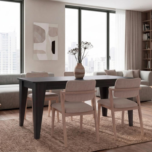 Mesa para Comedor Torino, Wengue, Diseño Moderno, No Incluye Sillas ZF