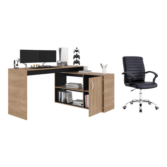 Combo Oficina Biri 2, Incluye Escritorio y Silla
