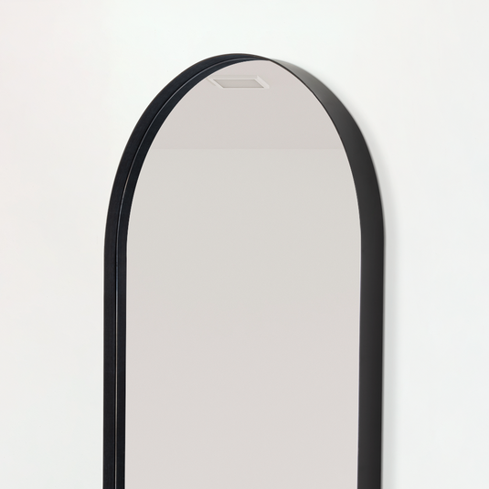 Espejo Grecia, Color Negro, Semicirculo