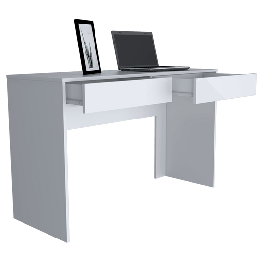 Combo de Oficina, Nieve, Incluye Escritorio y Silla de Escritorio, Blanco - VIRTUAL MUEBLES