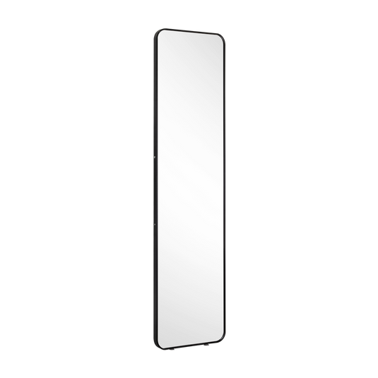 Espejo Rectangular de Piso Riga, con Marco Negro
