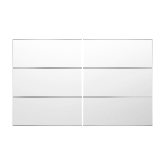 Espejo Rectangular Siena, Gris, Incluye 6 Piezas