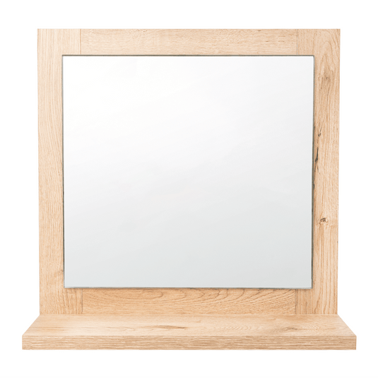 Espejo Cuadrado Make Up, Beige, Diseño Moderno, vista lateral
