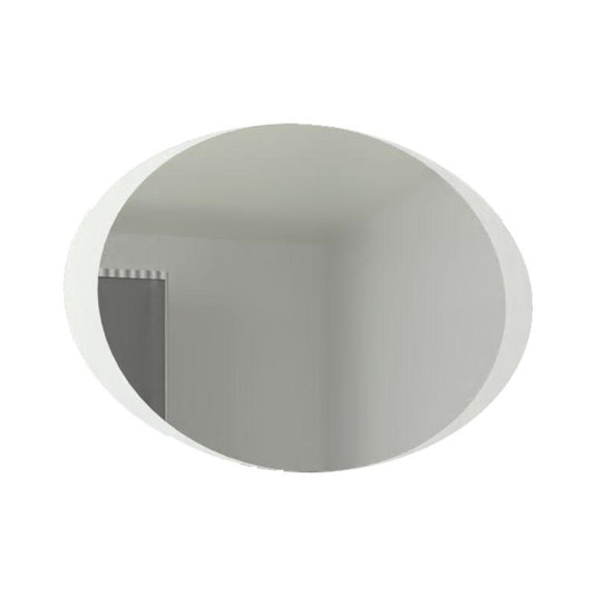 Espejo Ovalado Varese, Gris, con Luz Led