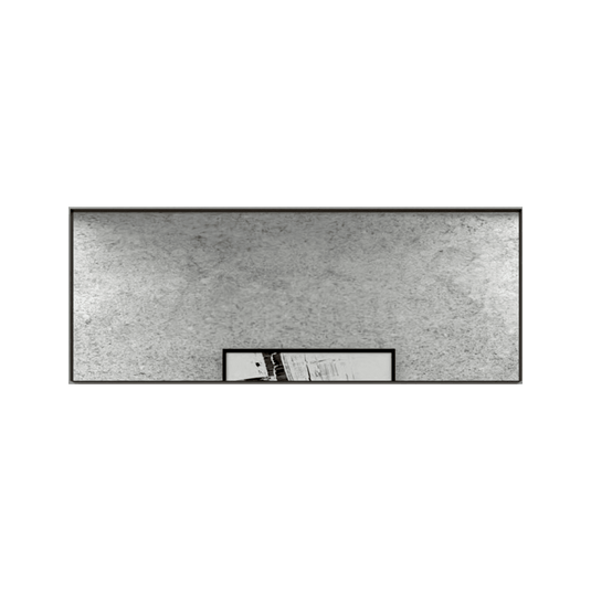 Espejo Rectangular Galena, Negro, con Marco En Estructura En Aluminio