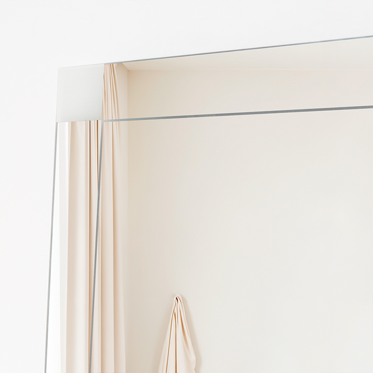 Espejo Rectangular Génova, Capri 75, Ensamble a la Pared con Diseño en Sandblasting