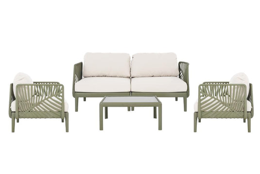 Sala de Exterior Astratto, Verde Olivo