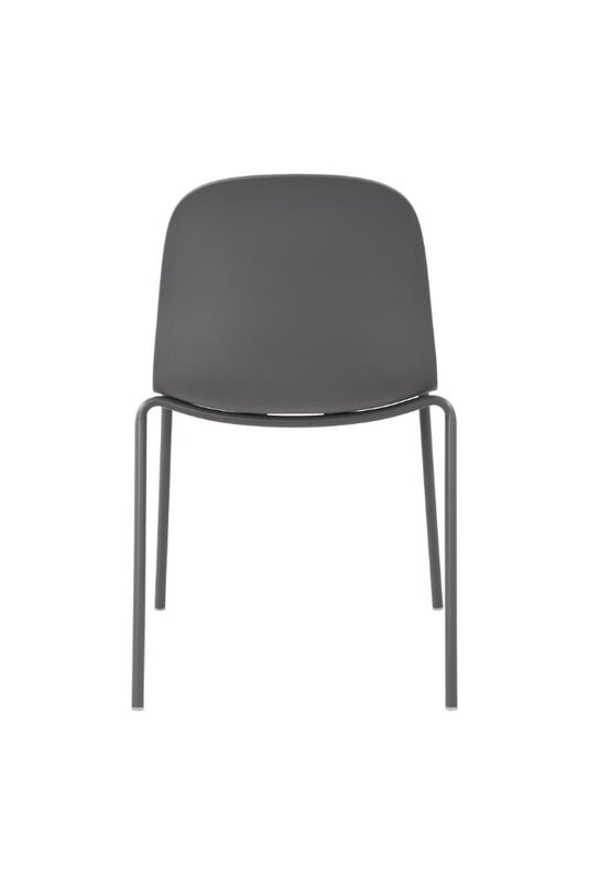 Set de 2 Sillas Aiara, Color Gris Oscuro, Diseño Moderno