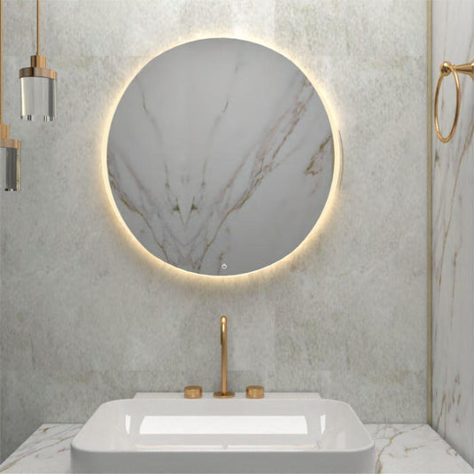 Espejo Dakota led+touch, Redondo sencillo - VIRTUAL MUEBLES