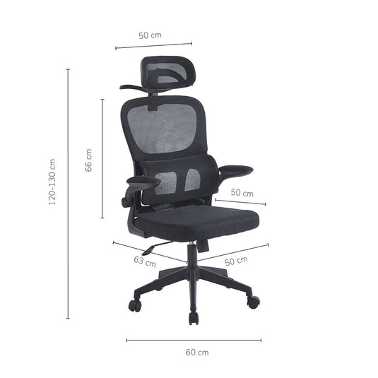 Silla de Oficina Presidente Syra, Negro
