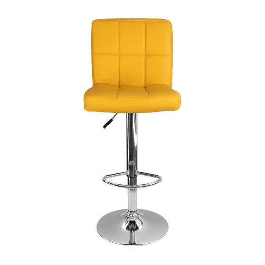 kit por 3 Silla Acolchada Tipo Bar - Amarillo