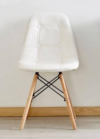 Silla Botones Eames Acolchada - Blanca