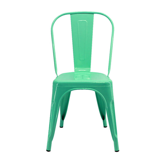 Kit por 2 Silla Tolix Metalica Para Comedor Restaurante - Verde Menta