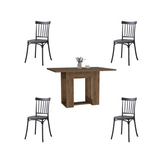 Combo Comedor Beker , Incluye Comedor y 4 Sillas