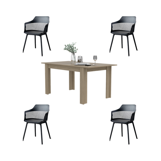 Combo Comedor Vibe , Incluye Comedor y 4 Sillas
