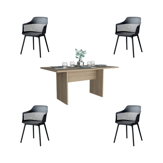 Combo Comedor Nesga , Incluye Comedor y 4 Sillas