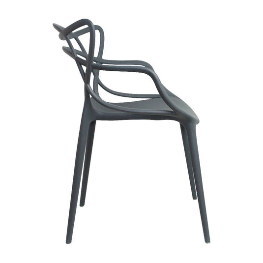 Silla Solna Para Sala Comedor Jardín - Gris