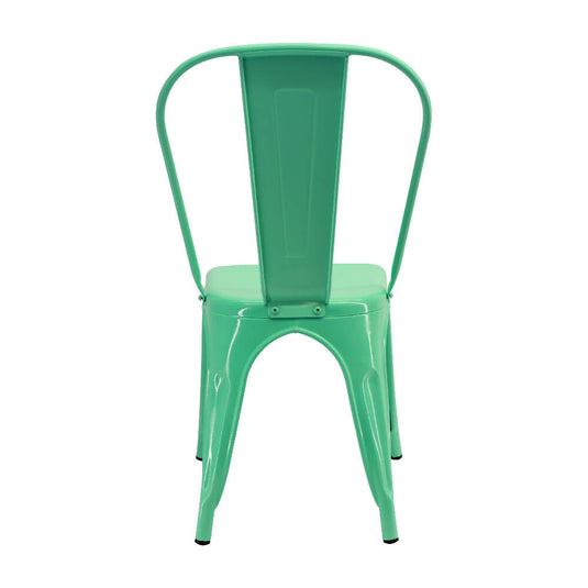 Kit por 2 Silla Tolix Metalica Para Comedor Restaurante - Verde Menta