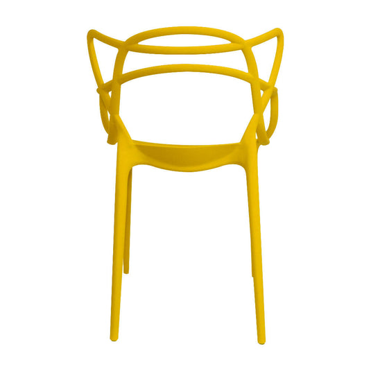 Kit por 2 Silla Solna Para Sala Comedor Jardín - Amarillo