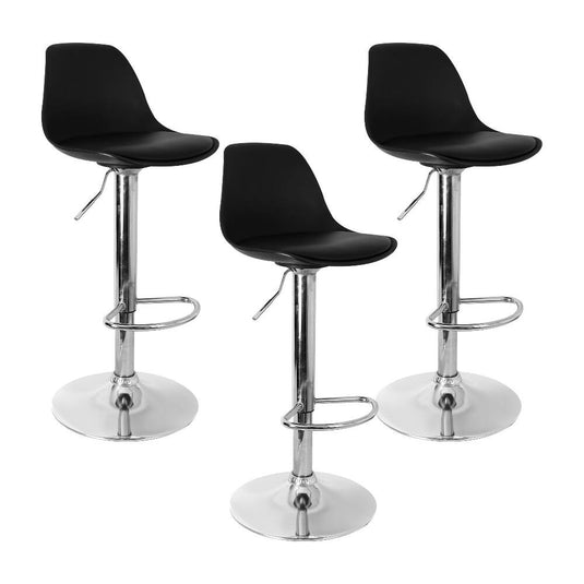 Kit por 3 Silla Oslo Tipo Bar - Negra