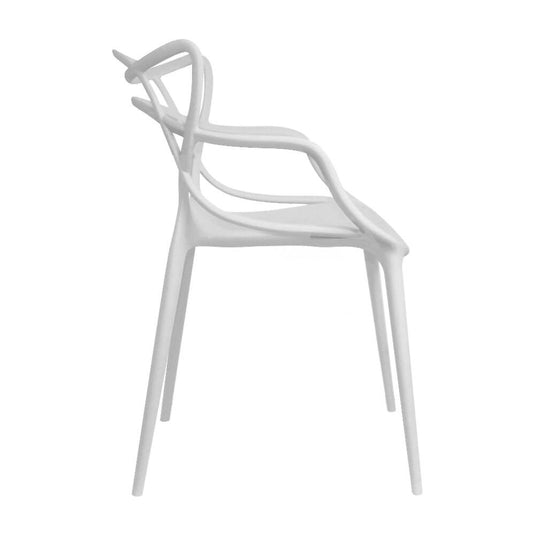 Kit por 2 Silla Solna Para Sala Comedor Jardín - Blanca