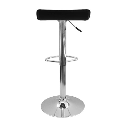 Kit por 3 Silla Tapizada Lisa Tipo Bar - Negra