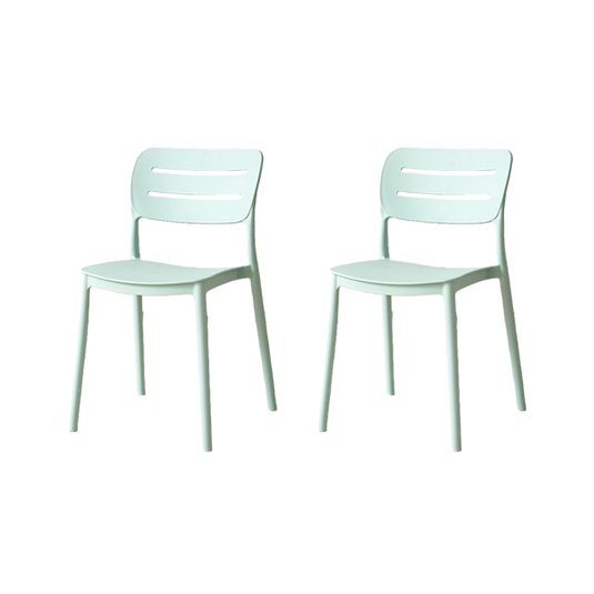 Set de 2 Sillas Harriman, Azul Claro , con Medio Espaldar y Diseño Minimalista