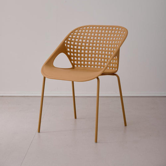 Silla Senit con Brazos, Color Naranja, Con espaldar y diseño Moderno