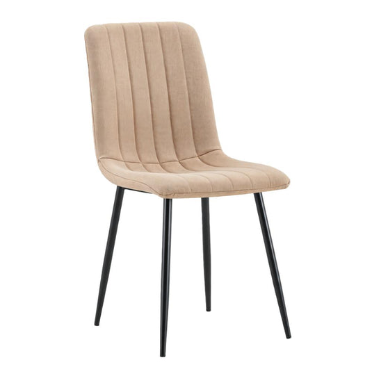 Set de 4 Sillas de Comedor Lusitano, Café, con Espaldar y Diseño Moderno