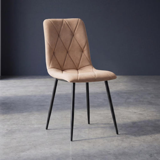 Silla de Comedor Napoles, Café, con Espaldar y Diseño Moderno