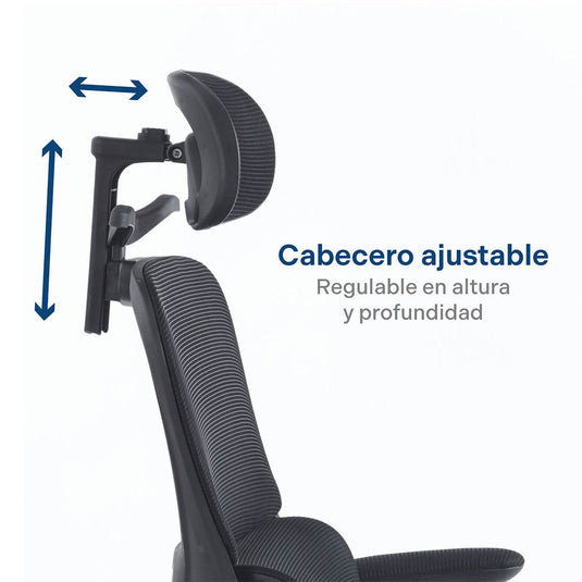 Silla de Oficina Presidente Syra, Negro