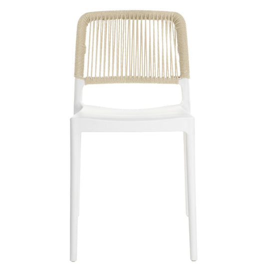 Silla Houston, Color Blanco, con Espaldar Tejido