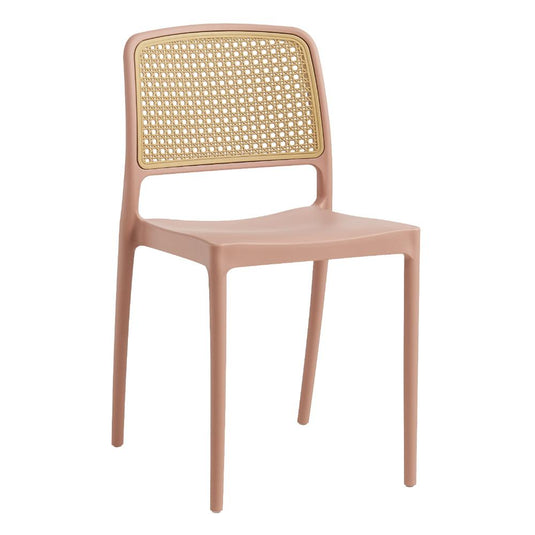 Silla Texas, Color Terracota y Beige, con Espaldar Transpirable
