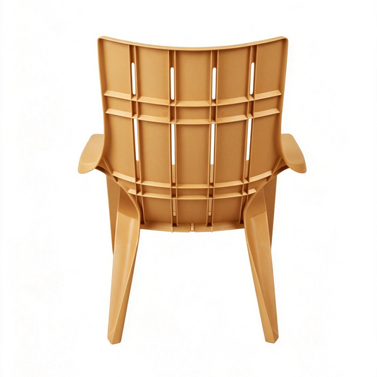 Silla Playera con Brazos Ocean, Amarillo, con Espaldar y Reposa Brazos