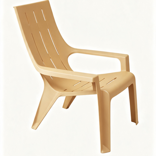 Silla Playera con Brazos Ocean, Amarillo, con Espaldar y Reposa Brazos