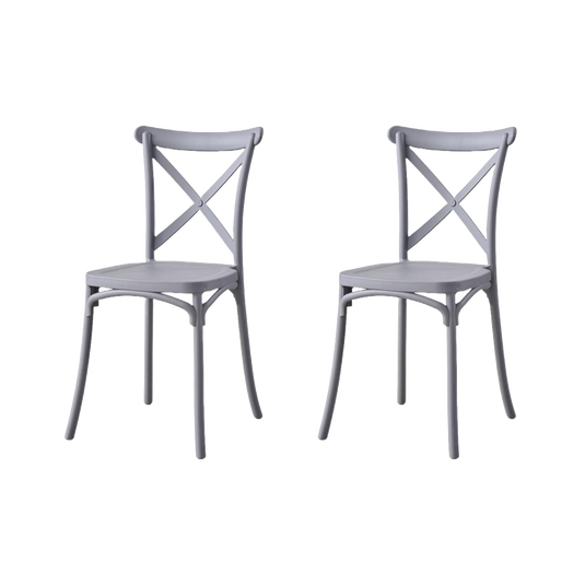 Silla Betany, Color Gris Oscuro, Con espaldar y diseño minimalista X2