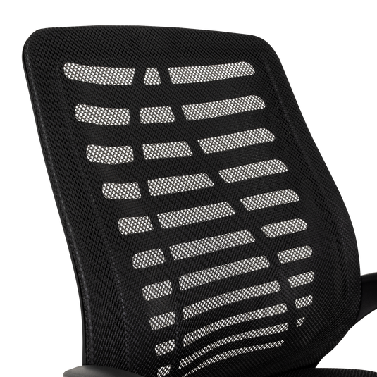 Silla de Escritorio Liz, Negro, cuenta con brazos y espaldar