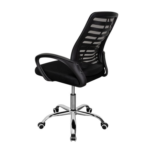 Silla de Escritorio Liz, Negro, cuenta con brazos y espaldar