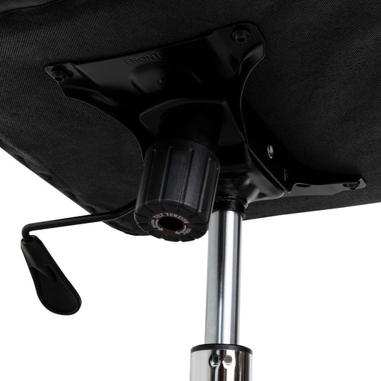 Silla Oficina X-59B, Negro, con Cómodo Espaldar y Rodachines