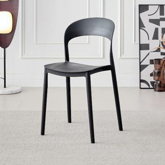 Silla Patrick, Color Negro, Con espaldar y diseño Moderno