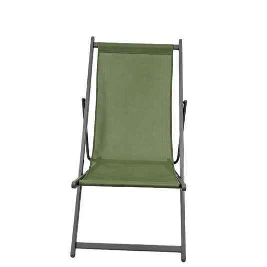 Set de 2 Sillas Plegables Reclinable Kenya, Verde, con Tres Posiciones
