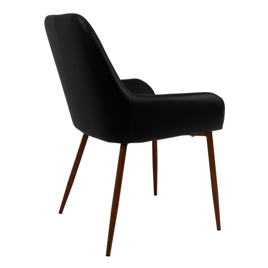 Sillas Clásicas Concept ST1 X2, Negro y Café, con Cómodo Espaldar