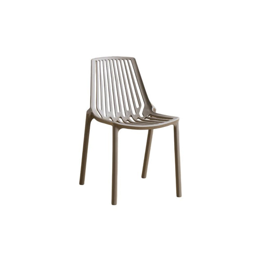 Set de 4 Sillas Tanger, Taupe, con Espaldar y Diseño Moderno