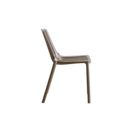 Set de 4 Sillas Tanger, Taupe, con Espaldar y Diseño Moderno
